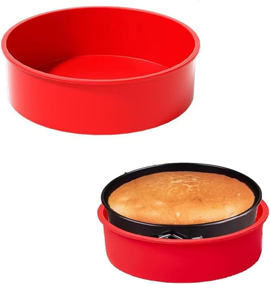 SOV Silicone Springform Pan Protector for 7.5inch Pans, Silicone Cheesecake Waterbath Pan Protector for Preventing Water from Entering (10 inch)