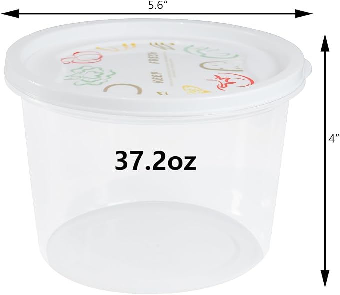 Stackable Pizza Dough Proofing Boxes Dough Proofing Container with Lid 1100ml portion (3)