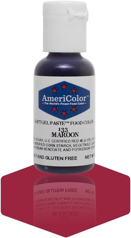 Americolor Soft Gel Paste Food Color, .75-Ounce, Maroon