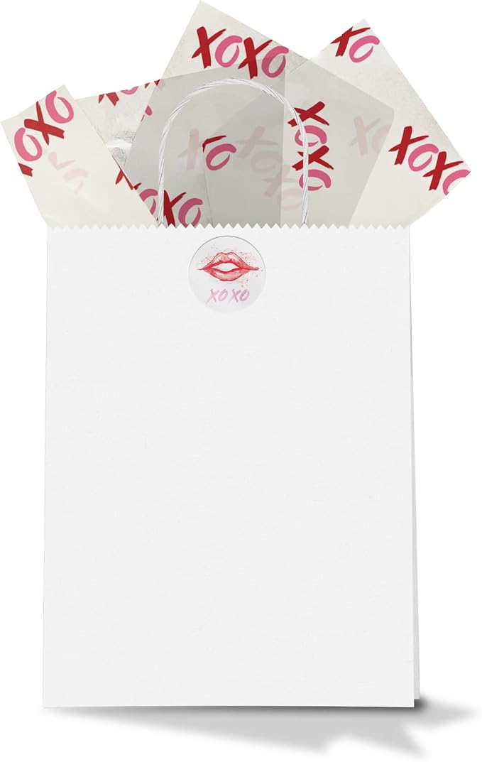 1.5 Inch Round 500 Count Valentine's Day Perforated Roll Stickers - Thank You Labels for Favors - Packing Thank You Stickers for Small Business Store Owners