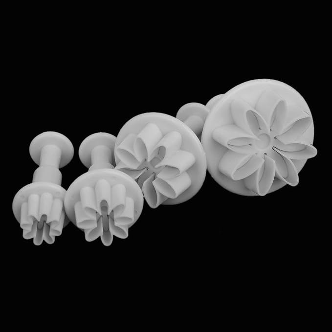 33 Piece Fondant Cake Cookie Plunger Cutter Sugarcraft Flower Leaf Butterfly Heart Shape Decorating Mold DIY Tools
