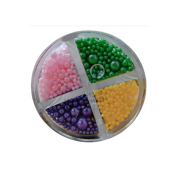HeDeon&Rles Edible Preals Sprinkles for Baking Green Pink Yellow Purple Pearls Mix Sprinkles for Cake Cupcake Pancake Ice Cream Decoration