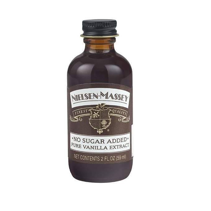 Nielsen-Massey No Sugar Added Pure Vanilla Extract for Baking and Cooking, 2 Ounce Bottle