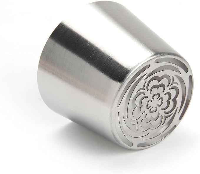 Extra Large Russian Piping Tips - Stainless Steel Flower Nozzles Set for Cake Decorating, Rose & Floral Icing Tips for Cupcakes, Cookies Professional Baking Tools (XXL, Style 47)