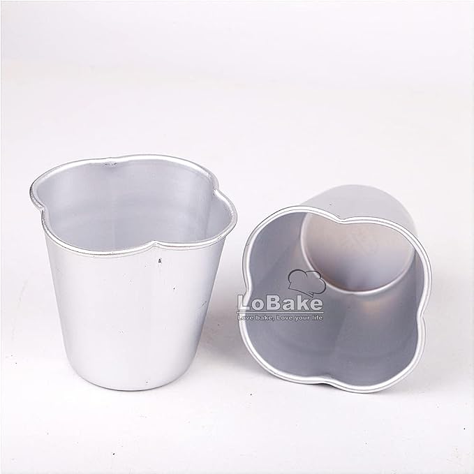 10pcs per lot Various Design Fluted Edge Wavy Flower Cup Boat Round Shape Aluminium Tart Mould Jelly Pudding Cup Cupcake Mold Baking (C11)