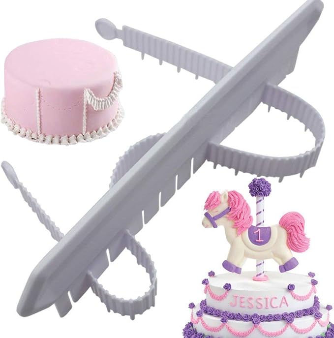 Fondant Cake Arc Ruler Decorating Cake Arch Guide Tool | Baking Measure Tool, Swag Marker Dividing Set, Garland Sugarcraft, Decorative Marking Divider Aid,Pastry Decorating Supplies
