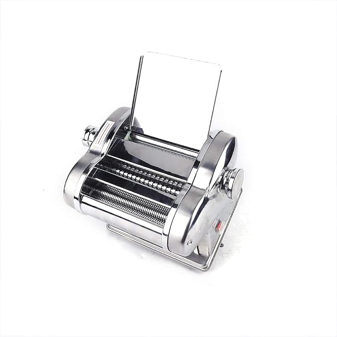 Automatic Electric Pasta Maker Machine, Commercial Stainless Steel Spaghetti Roller Noodle Pressing Machine for Spaghetti, Fettuccini, Lasagna, Dumpling Skins