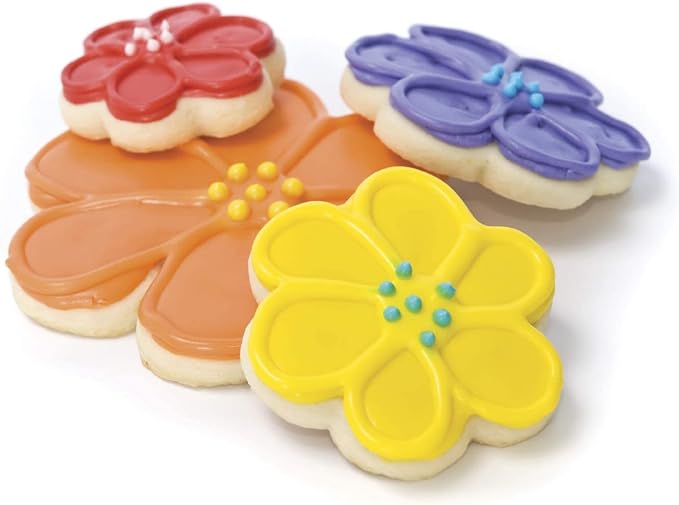 Ann Clark Basic Cookie Cutters 5-Pc. Set (Star, Heart, Circle, Square, Flower) Made in USA