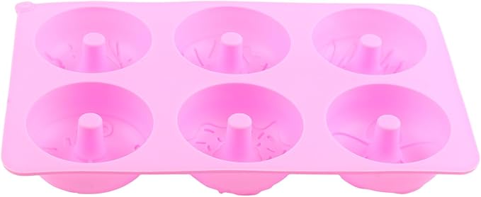 Donut Silicone Chocolate Molds Pattern Doughnut Candy Mold | 6 Cavity For Candy Chocolate Cake Decoration