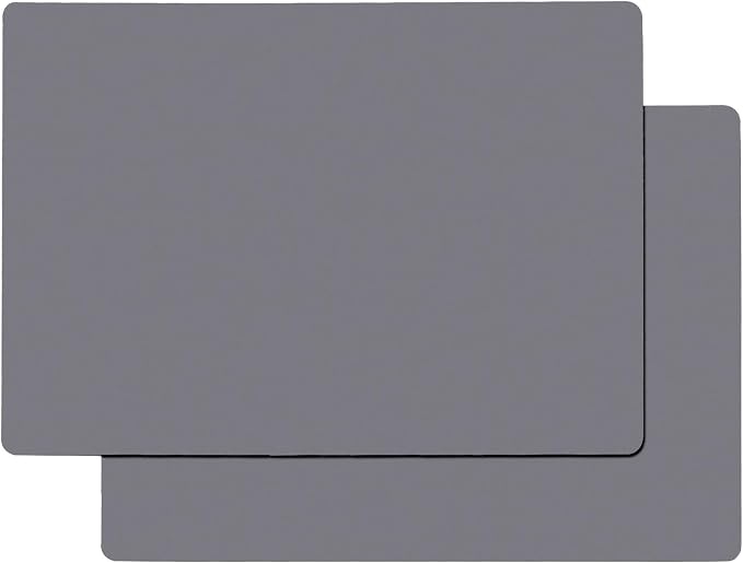 Gartful Extra Large Silicone Mats for Countertop, 28" by 20" Multipurpose Mat, Counter Table Protector, Desk Saver Pad, Placemat Nonstick Nonskid Heat-Resistant Pad, Dark Gray, 2PCS