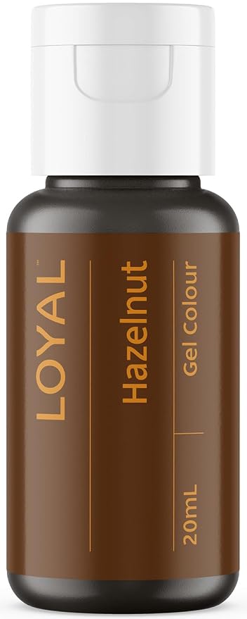 Loyal Gel Food Coloring | Vibrant Color for Buttercream, Fondant, Royal Icing, Gum Paste, Marzipan and Cake Batter | Gel-Based Concentrated Food Dye - 20ml Hazelnut