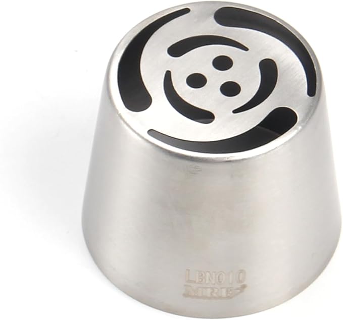 Extra Large Russian Piping Tips for Marshmallows Stainless Steel Flower Frosting Nozzles many styles Cake Decorating Baking tool for Buttercream, Cupcakes Cookies(SL10)