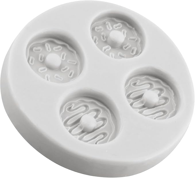 Doughnut Polymer Clay Mold Donut Silicone Molds for DIY Crafts Epoxy Resin Casting Air Dry Polymer Clay Plaster Jewelry Making