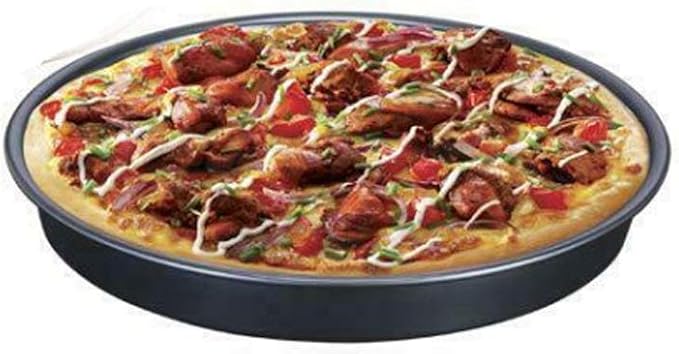 2pcs/set Universal Air Fryer Accessory Set, Include Steel Air Fryer Pizza Pan and Baking Cake Barrel, Nonstick Coating, Air Fryer Baking Pan For Gourmia