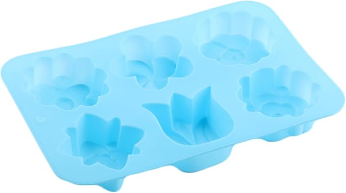 6Pcs Flowers Shaped Silicone Chocolate Molds Tulip Daisy Mold For Chocolate Candy Set Of 2