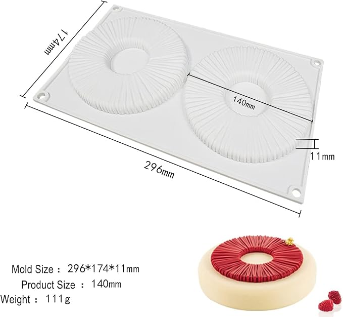 mostsom Silicone Donut Molds Non-Stick Donut Pan Food Grade Silicone Pans for Doughnut Baking (Doughnut I)