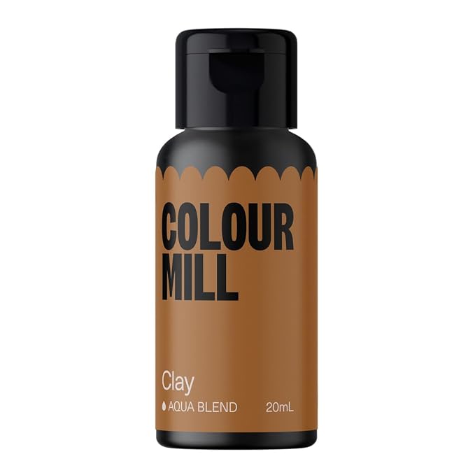 Colour Mill Aqua Blend Water-Based Food Coloring, 20 Milliliters Clay