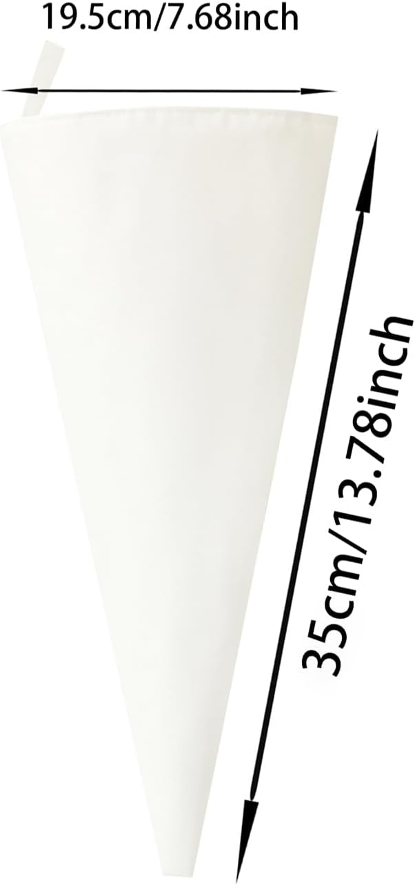 14-Inch Reusable Pastry Piping Bags 4-Pack for Cake Decorating Cotton Cloth