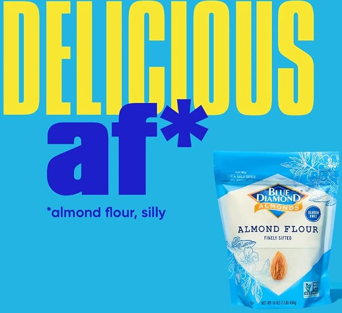 Blue Diamond Almonds Almond Flour, Gluten Free, Blanched, Finely Sifted, 48 oz (Pack of 2)