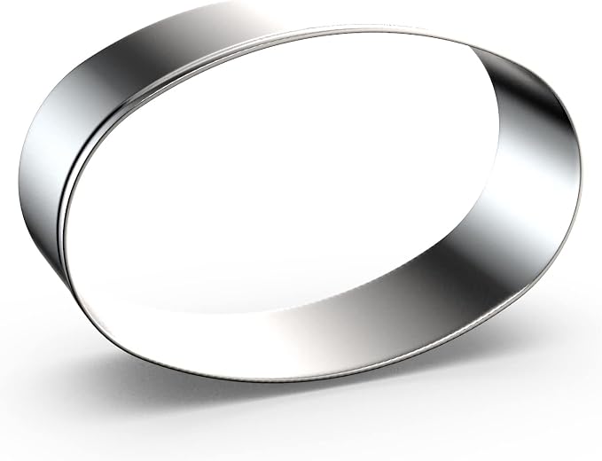 Oval Cookie Cutter Set 8-Piece 1.5" to 5" by QAAQS