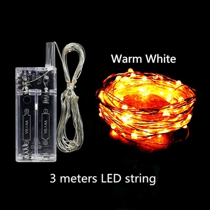 10 PACKS LED Bobo Balloons, Clear Light Up Balloons Helium,String Lights for Party Birthday Wedding Quinceanera Decorations (Warm White)