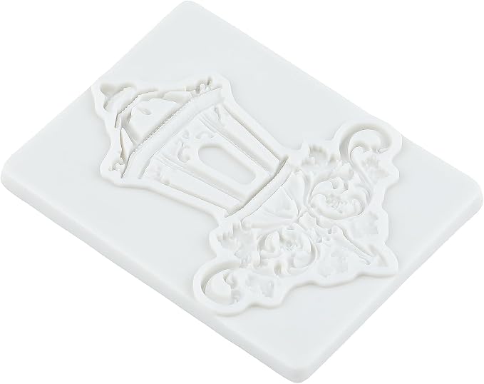 Baroque Street Lamp Silicone Molds Vintage Street Lamp Chocolate Fondant Mold for Cake Decorating Cupcake Topper Candy Polymer Clay Gum Paste