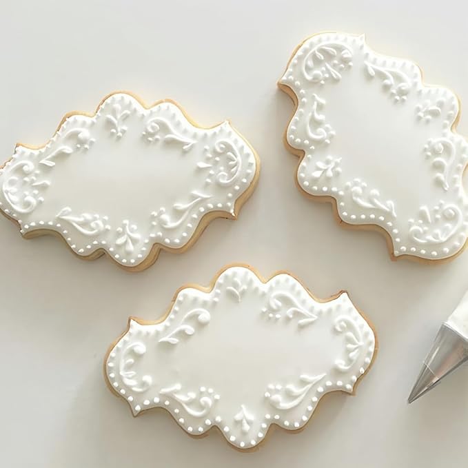 MrCookie Plaque/Frame Cookie Cutters,6pc Thickened Stainless Steel. | Cake Decoration tools,sturdy Mold.6 sizes 1.85-4.69in.For cookies,sandwiches,holiday parties,DIY Baking.