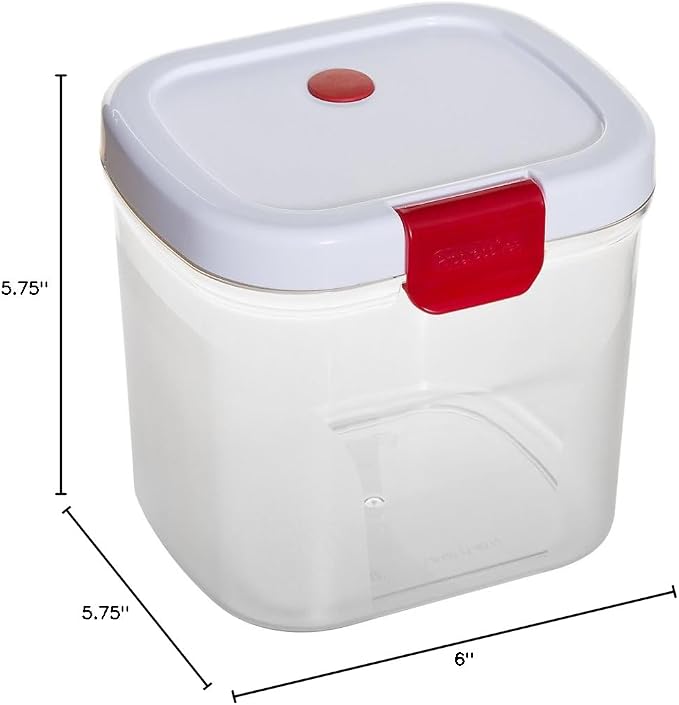PrepSolutions Brown Sugar Keeper with Airtight Seal and Terra Cotta Disc for Moisture Control, 1.5 Quart Capacity