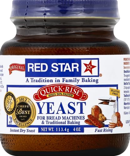 Red Star Bread Machine Yeast, 4 oz (Pack of 2)