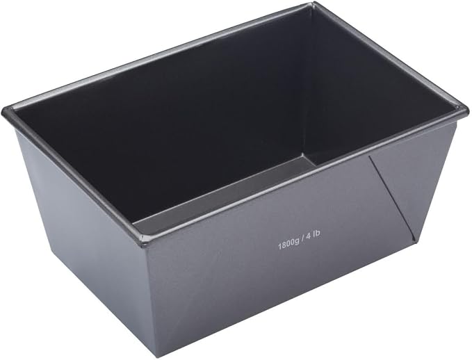 MasterClass 4 lb Loaf Tin with PFOA Free Non Stick, Robust 1 mm Carbon Steel, 24 x 16 cm Large Bread Pan