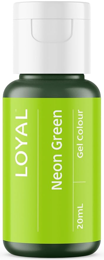 Loyal Gel Food Coloring | Vibrant Color for Buttercream, Fondant, Royal Icing, Gum Paste, Marzipan and Cake Batter | Gel-Based Concentrated Food Dye - 20ml Neon Green