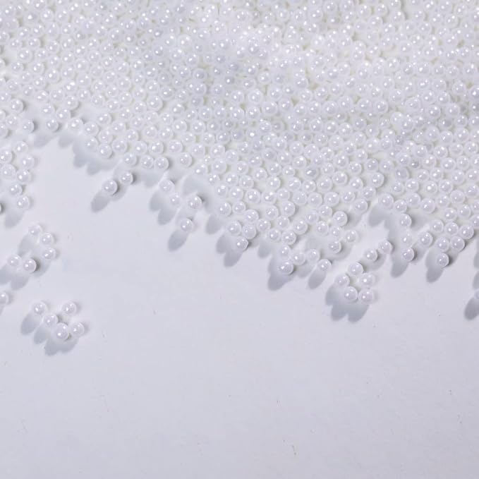Edible Pearl White Sprinkles for Wedding Cake Decorating,Christmas Cake sprinkles,Cookie sprinkles,Sugar Pearl, Edible Candy Pearls 130g 4.6OZ for Cake Cupcake Decorationg 2mm (White)