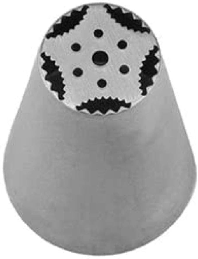 Russian Nozzle Piping Tip Stainless Steel by Chef Collection (1, O6)