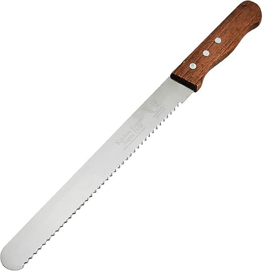 ATB Multiple Serrated Bread Knife, Bread Slicer For Homemade Bread, 9.6 Inch Stainless Steel Sharp Blade Edge Cake knife, Bread Cutter for Slicing Crusty Sourdough Bread