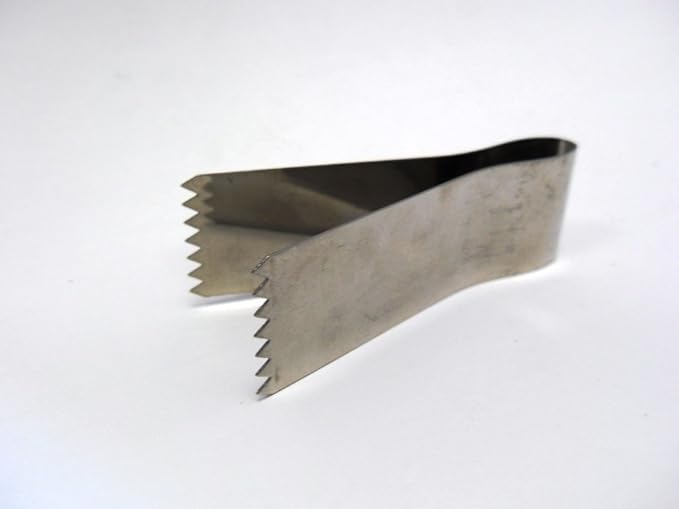 Tredoni 2pcs | 2.4" Pastry Tongs - Maamul Cookie Maker & Service - Dough Scraper Press, Stainless Steel