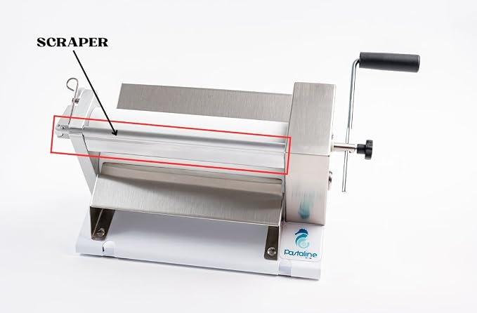 Manual Dough Sheeter Machine - Sfogliafacile Manual Pasta Maker for Icing, Marzipan,Puff Pastry and Salt Bread Shio Pan | Easy Install Dough Sheeter for Home Small or Commercial Kitchens