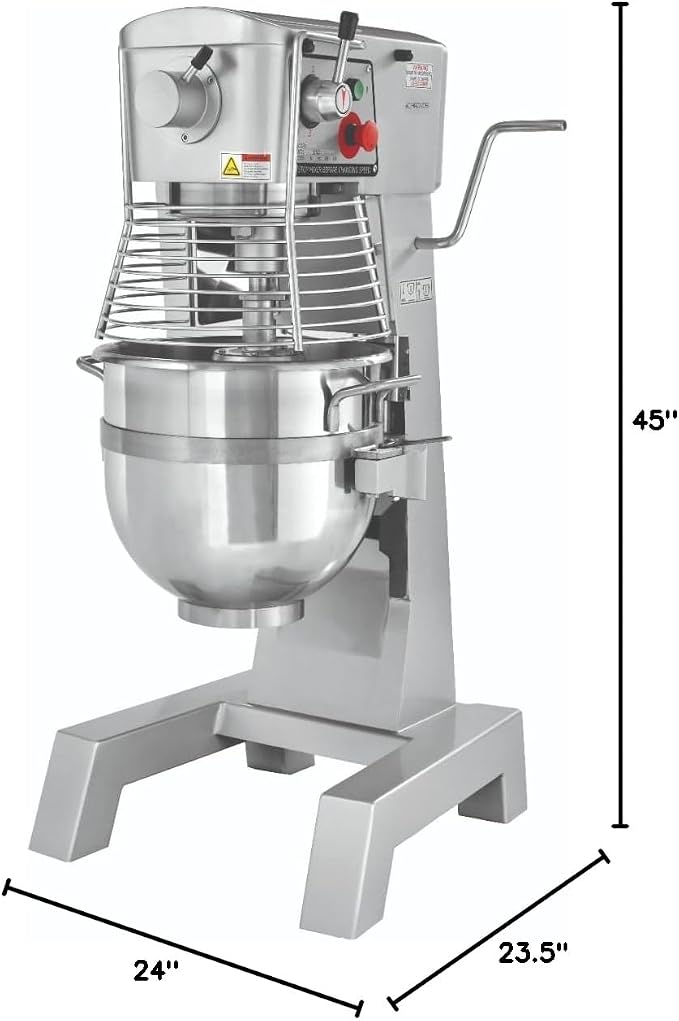 Chronos 30R-003 - Commercial 30 Qt. Medium Duty Planetary Mixer - w/Bowl, Accessories, and #12 Attachment Hub