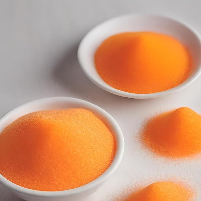 Olive & Vine Orange Sanding Sugar, Sweet Finish, For Baking & Decorating, Rich Tradition, Authentic Taste, For Global Recipes (4 Ounce)