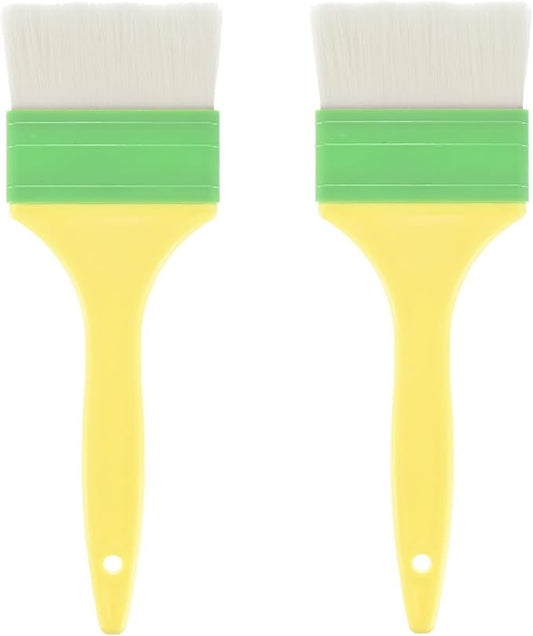 M METERXITY 2-Pack Pastry Brush, Wool Basting Baking BBQ Oil Brush for Cooking/Barbecue/Kitchen [3"]