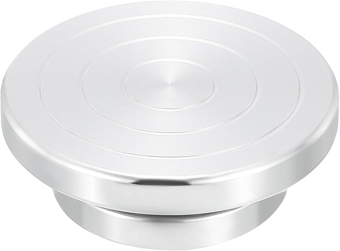 PATIKIL Turntable Sculpting Wheel, 4 Inch Dia Pottery Clay Rotation Turn Table Double Sided for Cake Decorating Paint Spraying Painting Crafting Projects