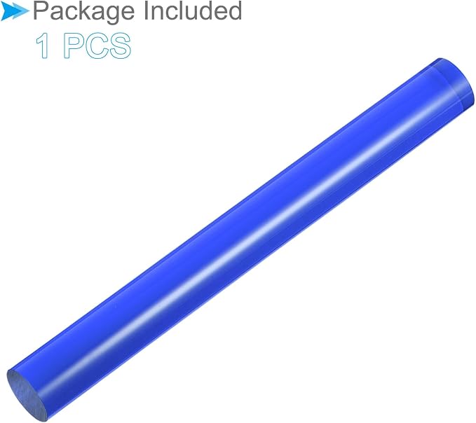 Acrylic Clay Roller, 9 Inch Length 1 Inch Dia., Acrylic Non-Stick Rolling Pin Roller Blue - (Applications: for Shaping Sculpting)