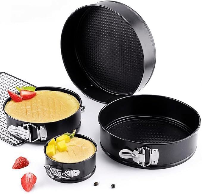 9inch Cake Pans, Round Leakproof Cake Pans Tins, Springform Pan, Non-Stick Bakeware Cheesecake Pan, Removable Bottom for Instantpot Pressure Cooker or Oven