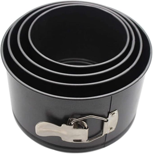 Nonstick Springform Pan with Removable Bottom Small Tall Round Cheesecake Pan Set Size 4.7inch 5.5inch 6.3inch 7inch
