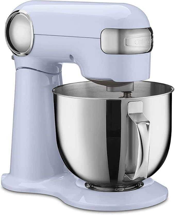 Cuisinart SM-50BLU Precision Master 5.5-Quart Stand Mixer 500W Arctic Blue Bundle with 1 YR CPS Enhanced Protection Pack