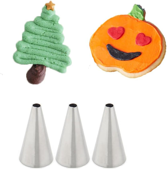 #5 Round Piping Tip for Outlines, Lettering, Dots & Elegant Lacework, 3 Pcs
