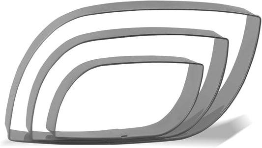 Keewah Modern Plaque Cookie Cutter Set - 5”,4”,3” - 3 Piece - Stainless Steel