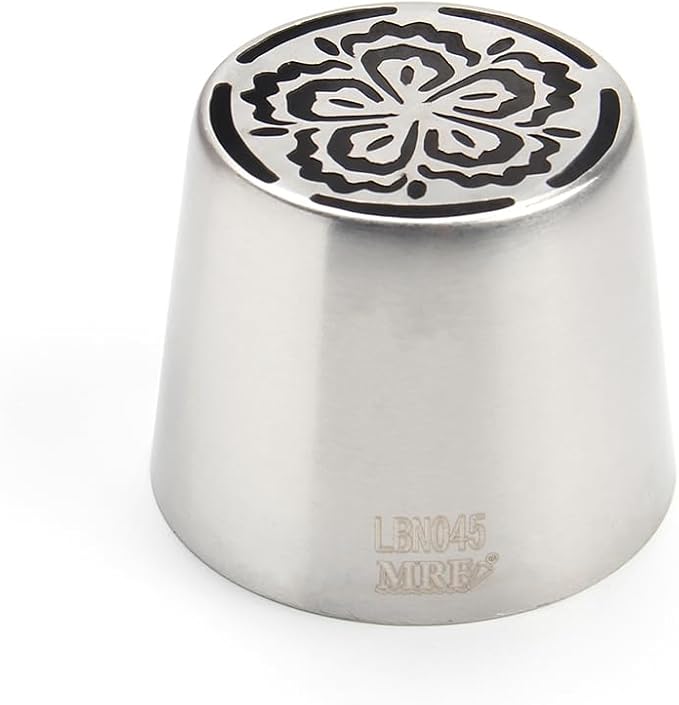 1 Piece Stainless Steel Extra Large Russian Butterfly Flower Icing Tips,Pastry Frosting Piping Nozzles for Marshmallow Bouquet,Cake Decorating Piping Tips,Flower Frosting Nozzles for Decorating