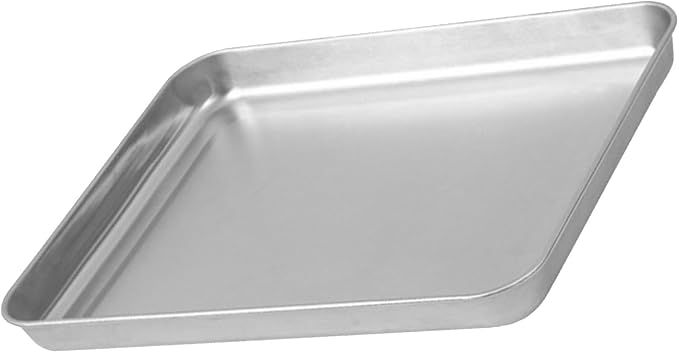 Stainless Steel Baking Tray Premium Thickened Large Rectangular Baking Sheet Pan for Grilling Steaming Roasting Professional Home Kitchen Use Durable Stainless Steel Material (Medium)