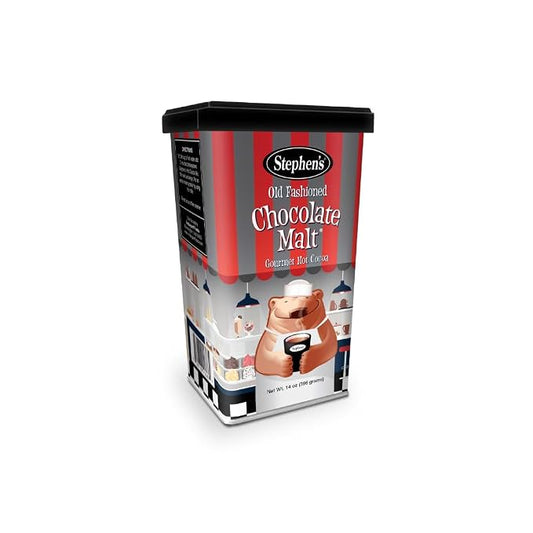 Stephen's Gourmet Hot Cocoa, Old Fashioned Chocolate Malt, 14 OZ (Pack of 1)