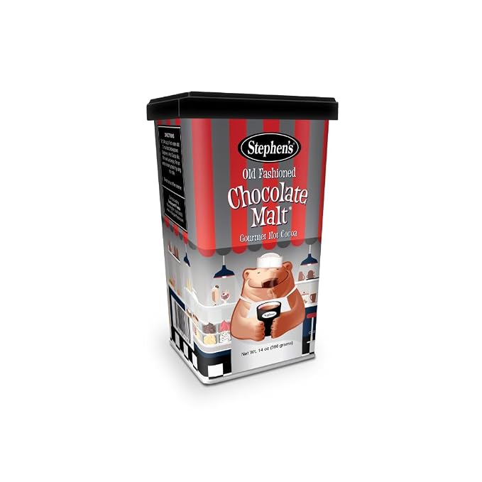Stephen’s Gourmet Hot Cocoa Mix, Old Fashioned Chocolate Malt Hot Chocolate Drink for Cozy Winter Beverages and Dessert Drinks, 14 Ounce (Pack of 6)